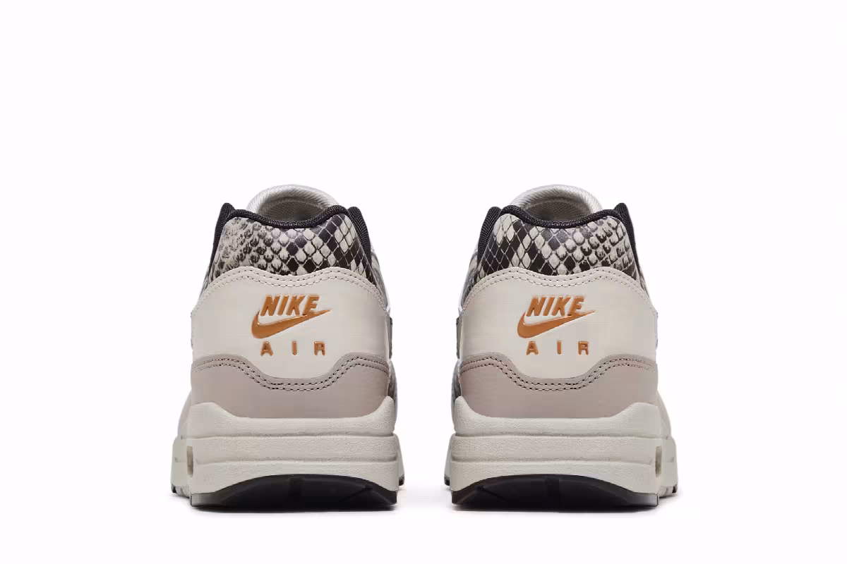 Nike Women's Air Max 1 Light Orewood Snakeskin, view 7