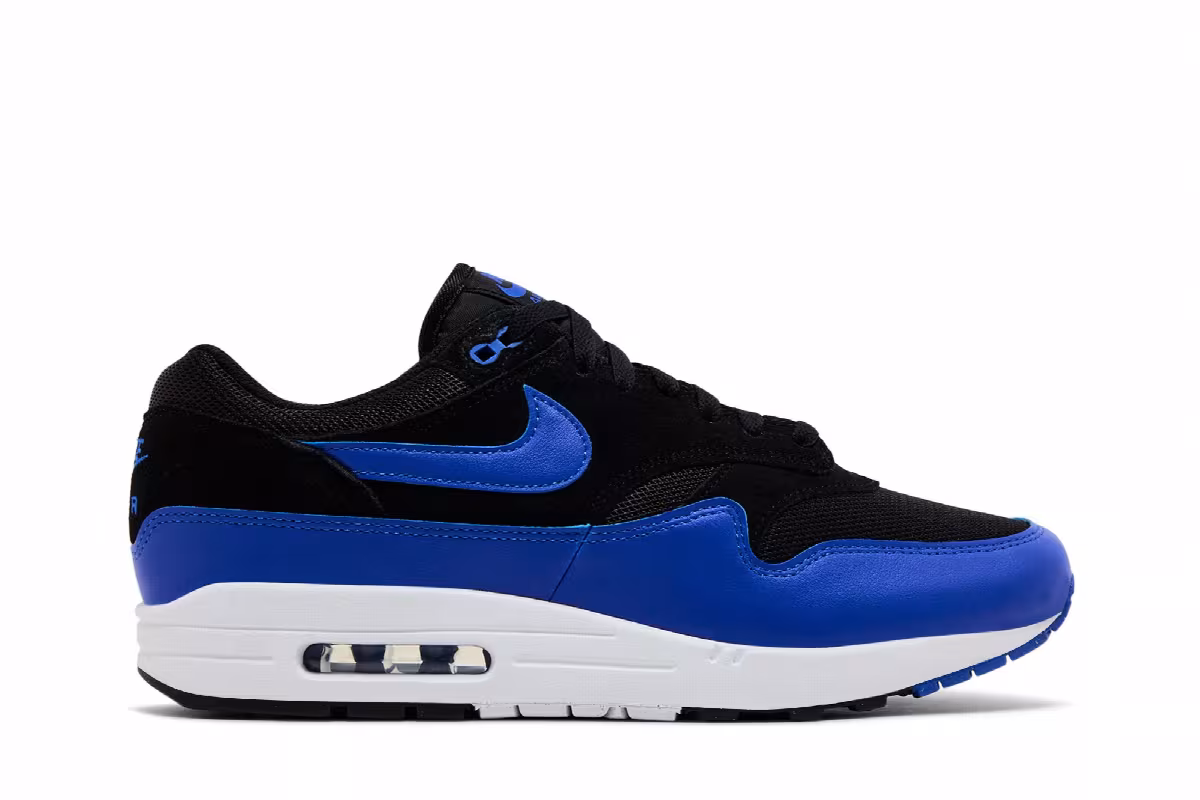 Nike Air Max 1 Essential Black Hyper Royal, view 2