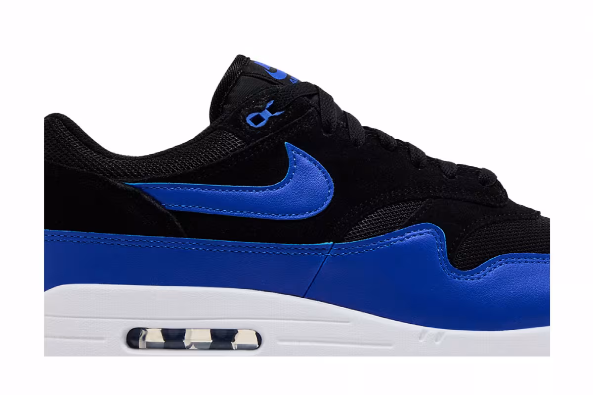 Nike Air Max 1 Essential Black Hyper Royal, view 3