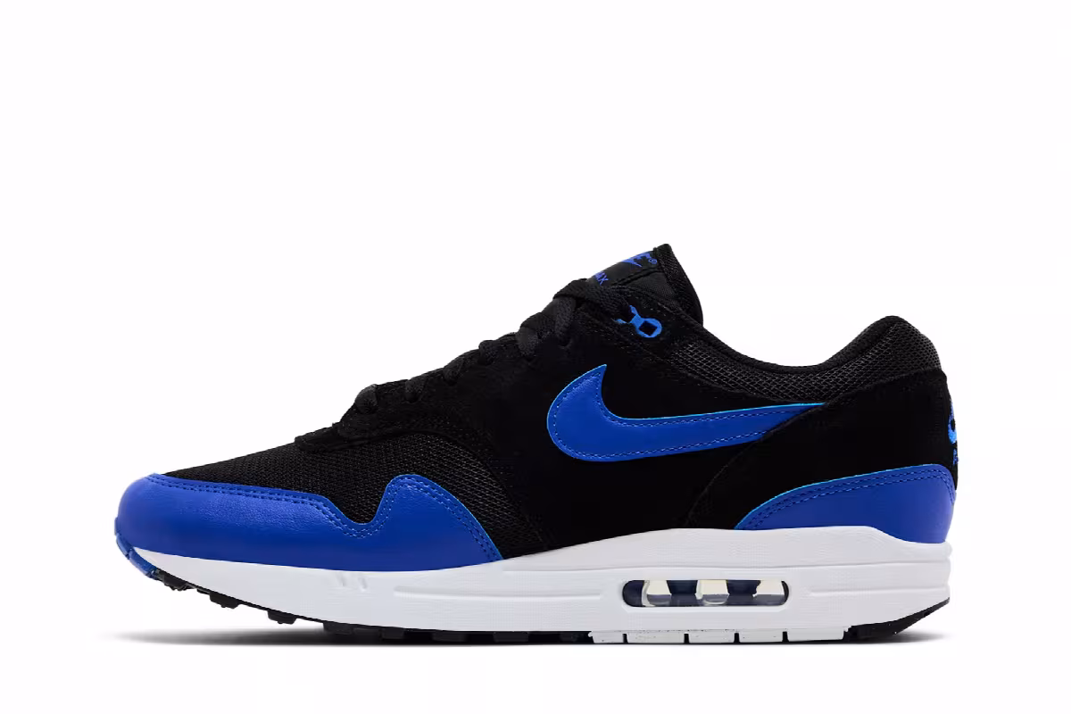Nike Air Max 1 Essential Black Hyper Royal, view 4
