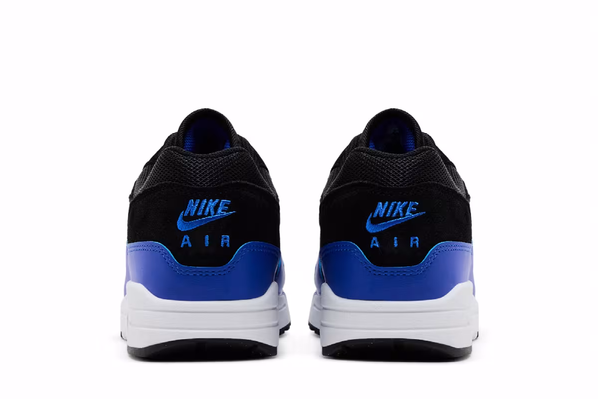 Nike Air Max 1 Essential Black Hyper Royal, view 7