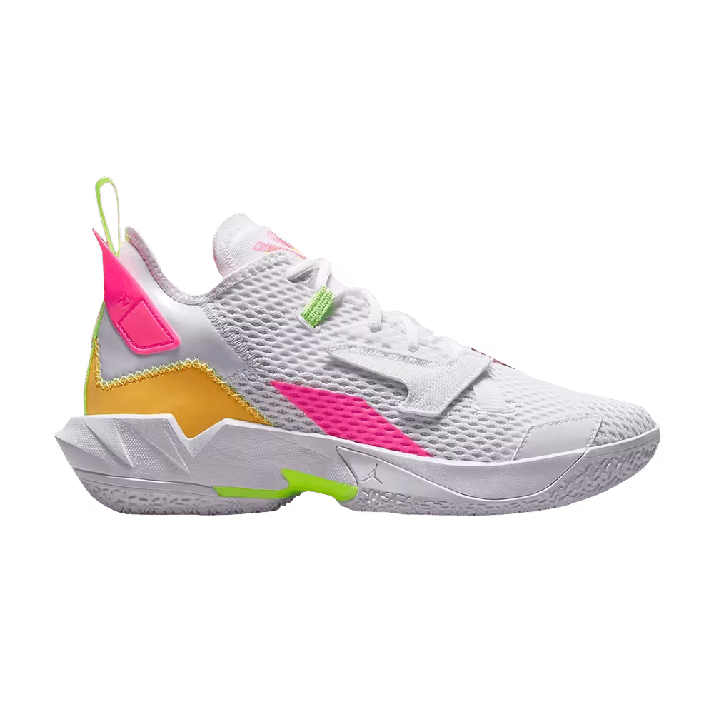 Air Jordan Why Not Zer0.4 White Citron Pulse Hyper Pink