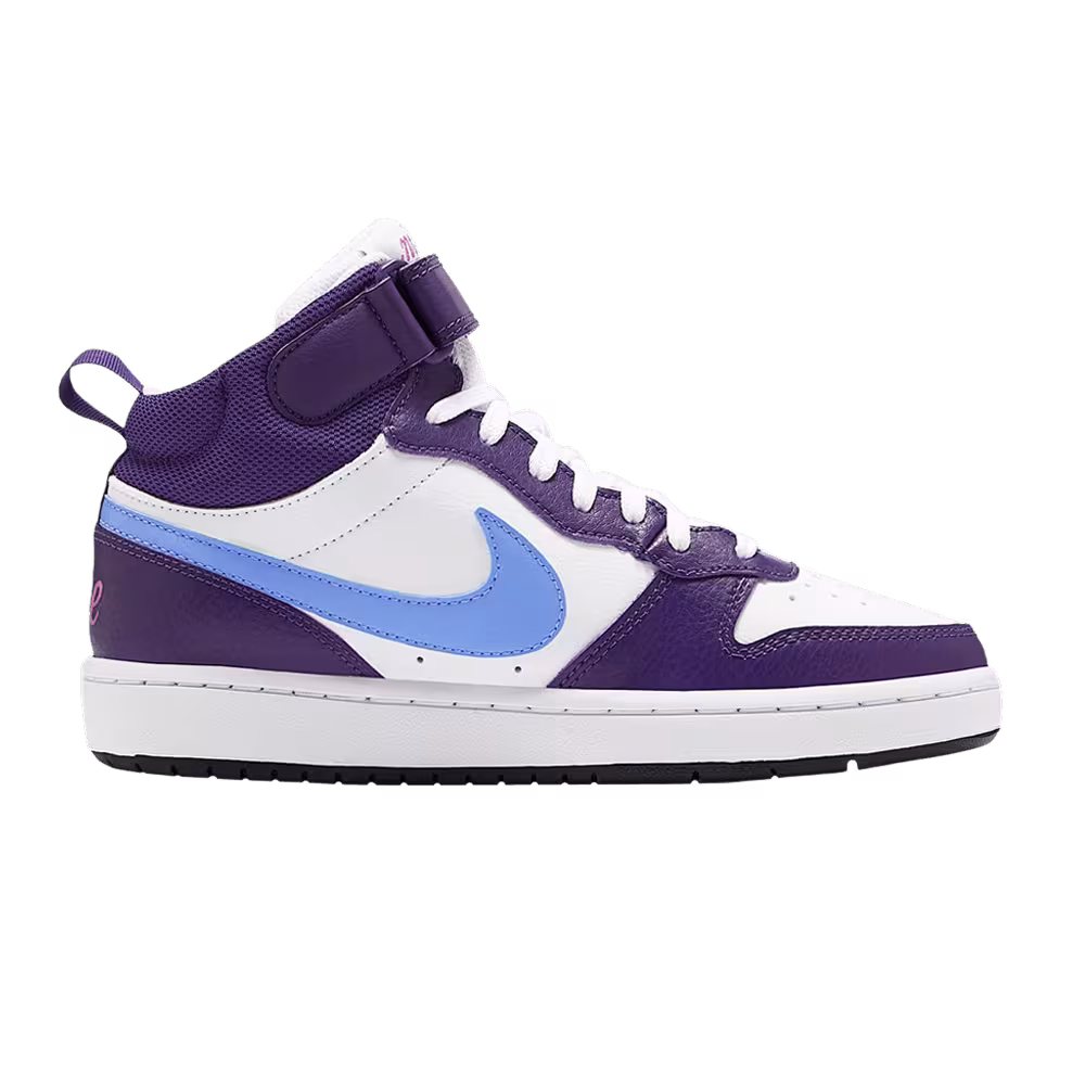 Nike Court Borough Mid 2 GS White Eggplant