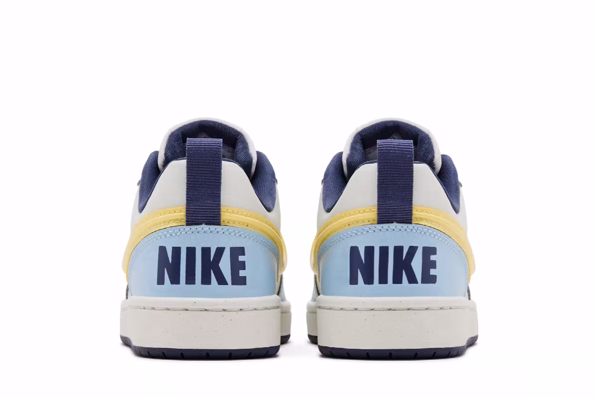 Nike Court Borough Low Recraft GS Celestine Blue Soft Yellow, view 7