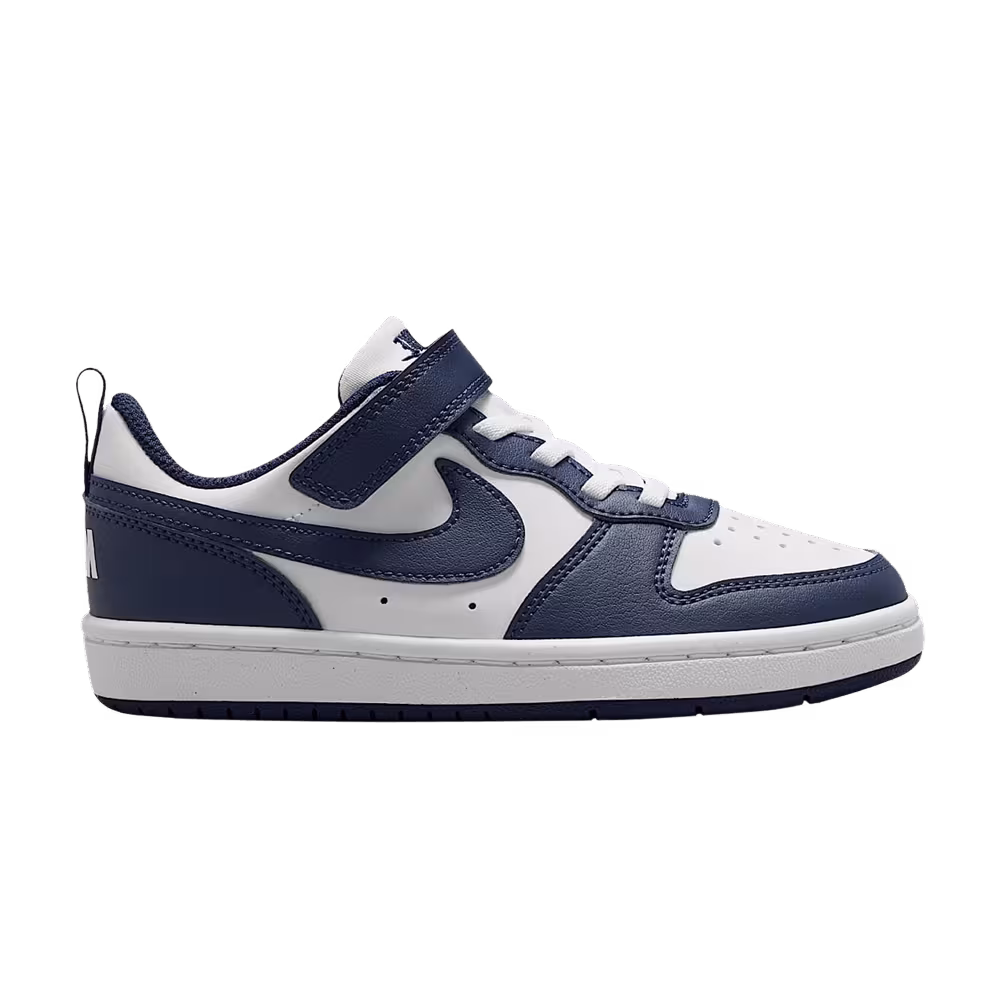 Nike Court Borough Low PS White Midnight Navy