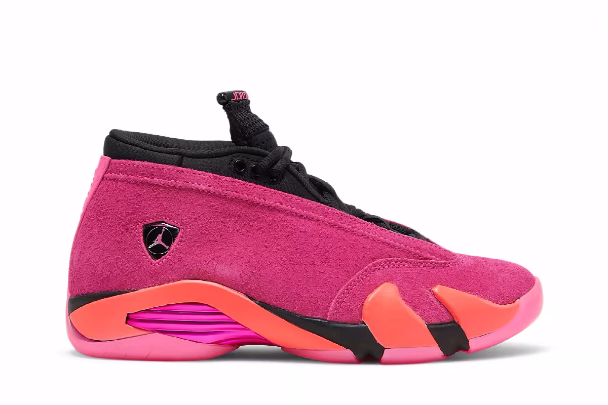Women's Air Jordan 14 Low Shocking Pink, view 2