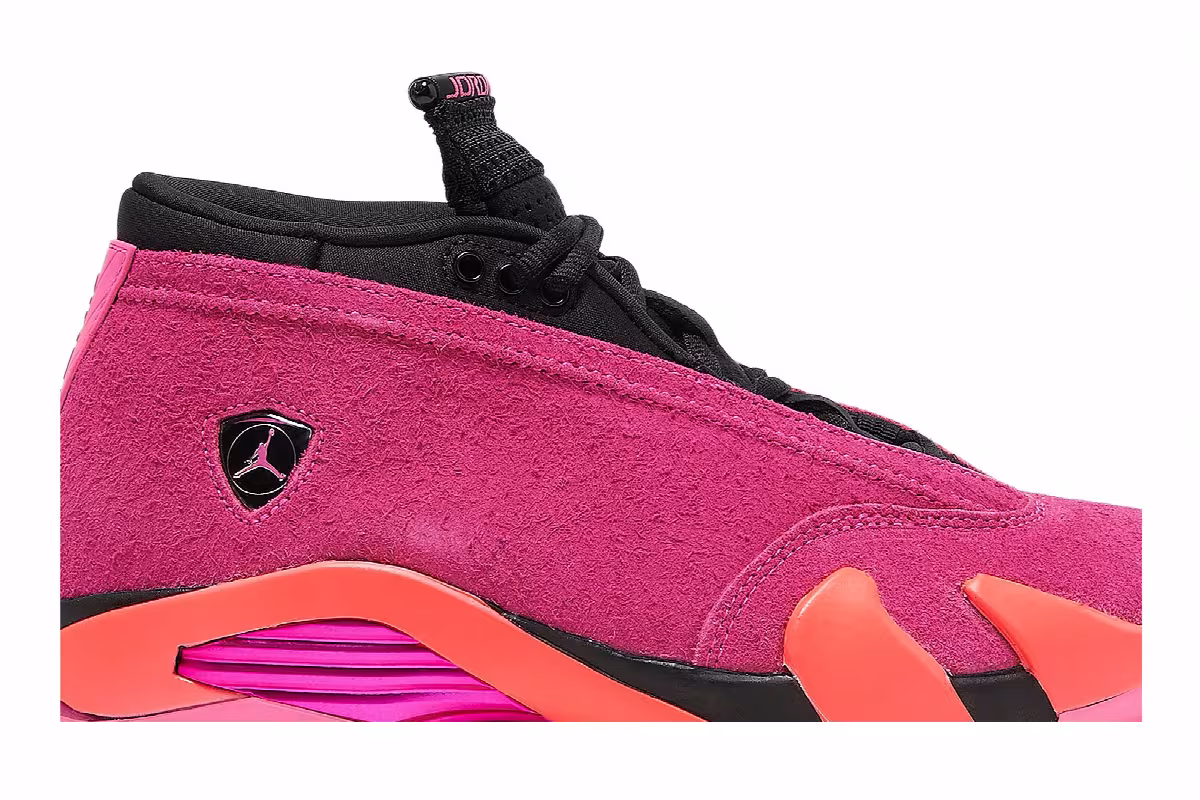 Women's Air Jordan 14 Low Shocking Pink, view 3
