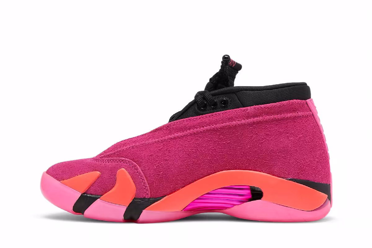Women's Air Jordan 14 Low Shocking Pink, view 4