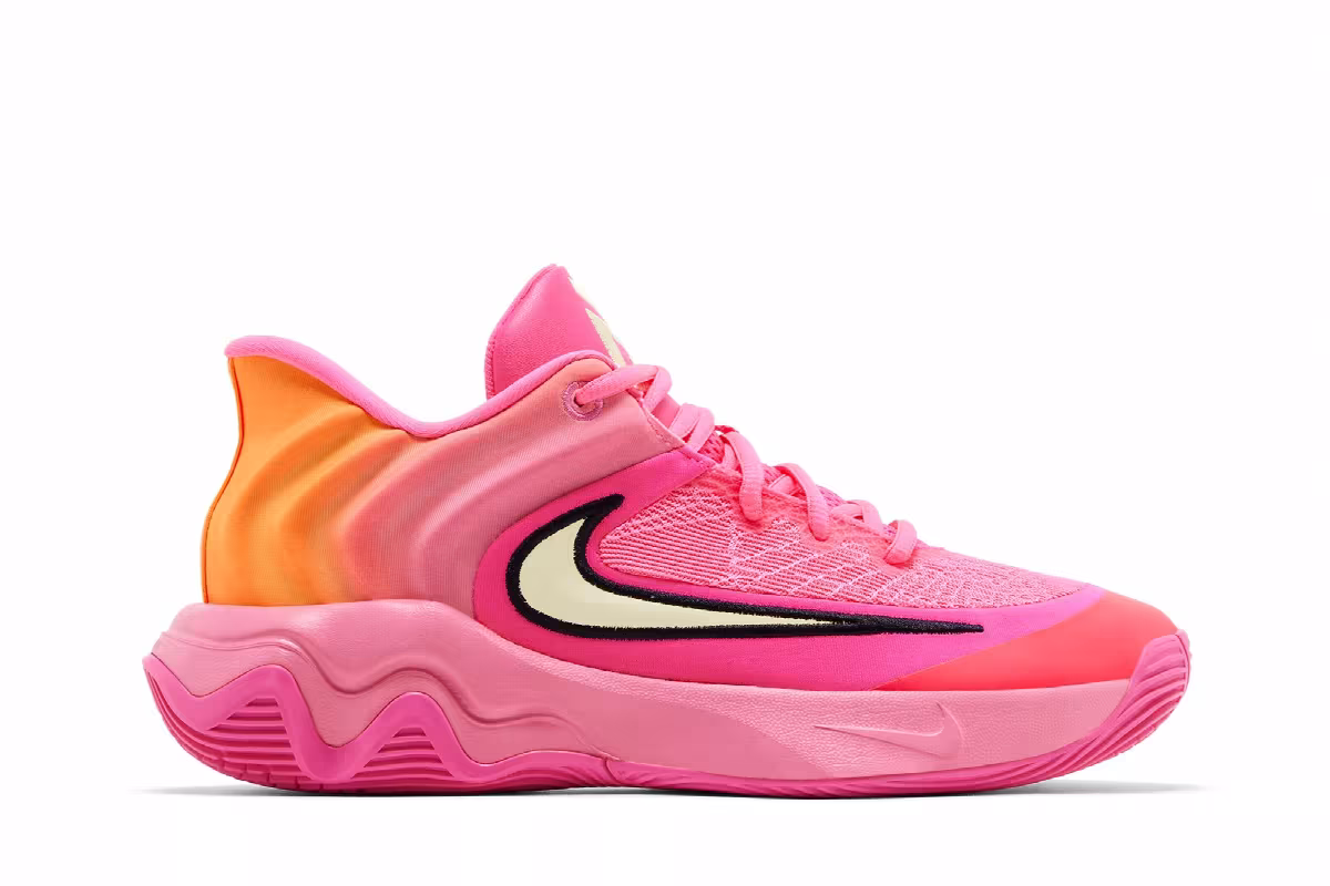 Nike Giannis Immortality 4 Hyper Pink/Pinksicle/Total Orange/Citron Tint, view 2