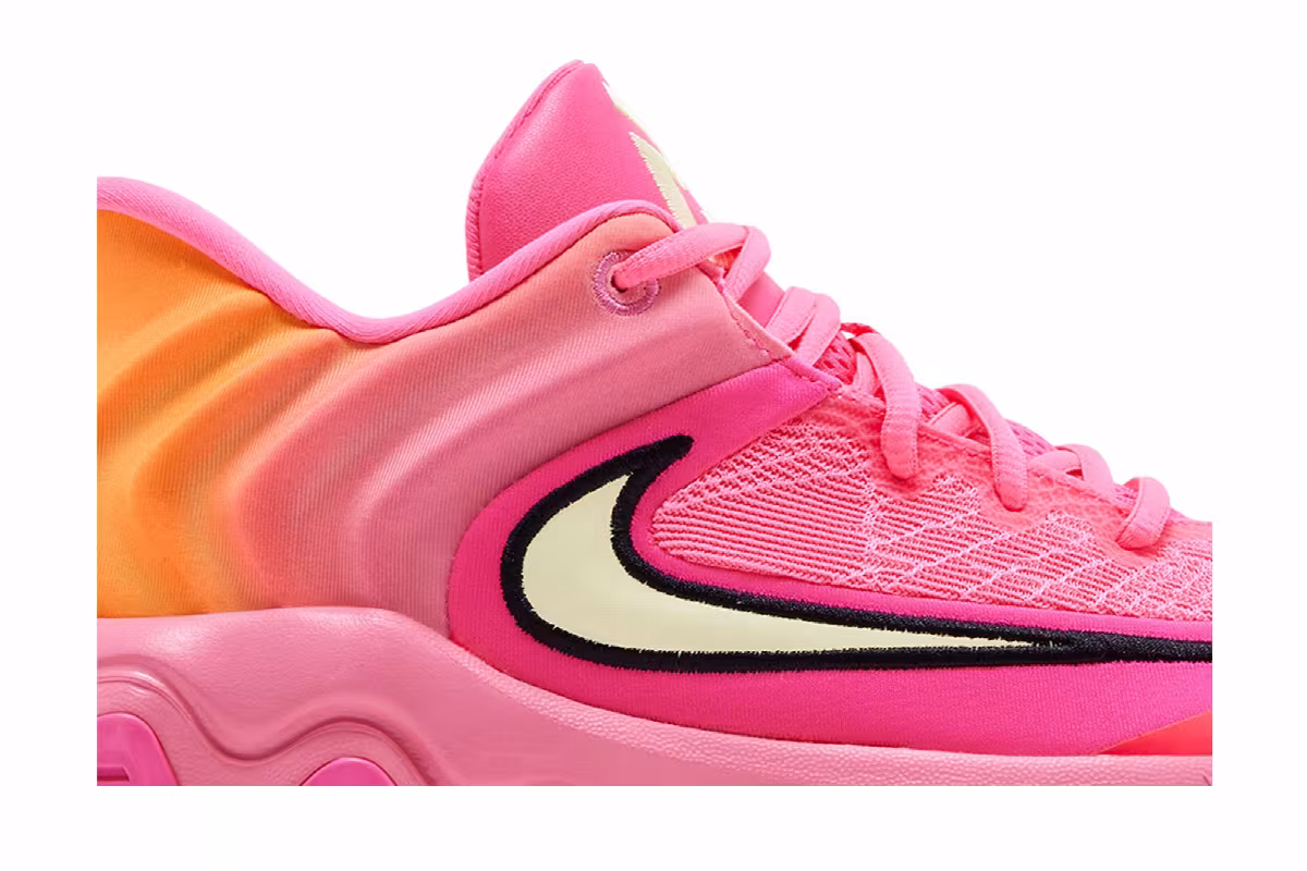 Nike Giannis Immortality 4 Hyper Pink/Pinksicle/Total Orange/Citron Tint, view 3