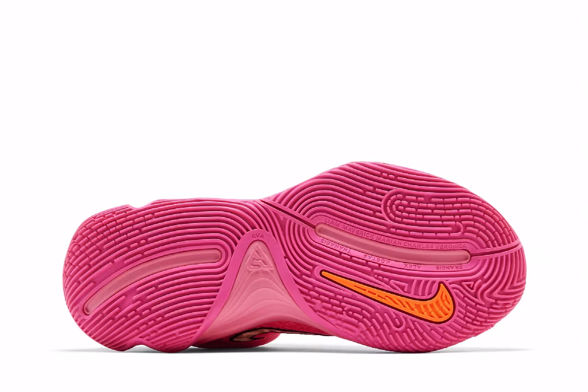 Nike Giannis Immortality 4 Hyper Pink/Pinksicle/Total Orange/Citron Tint, view 5