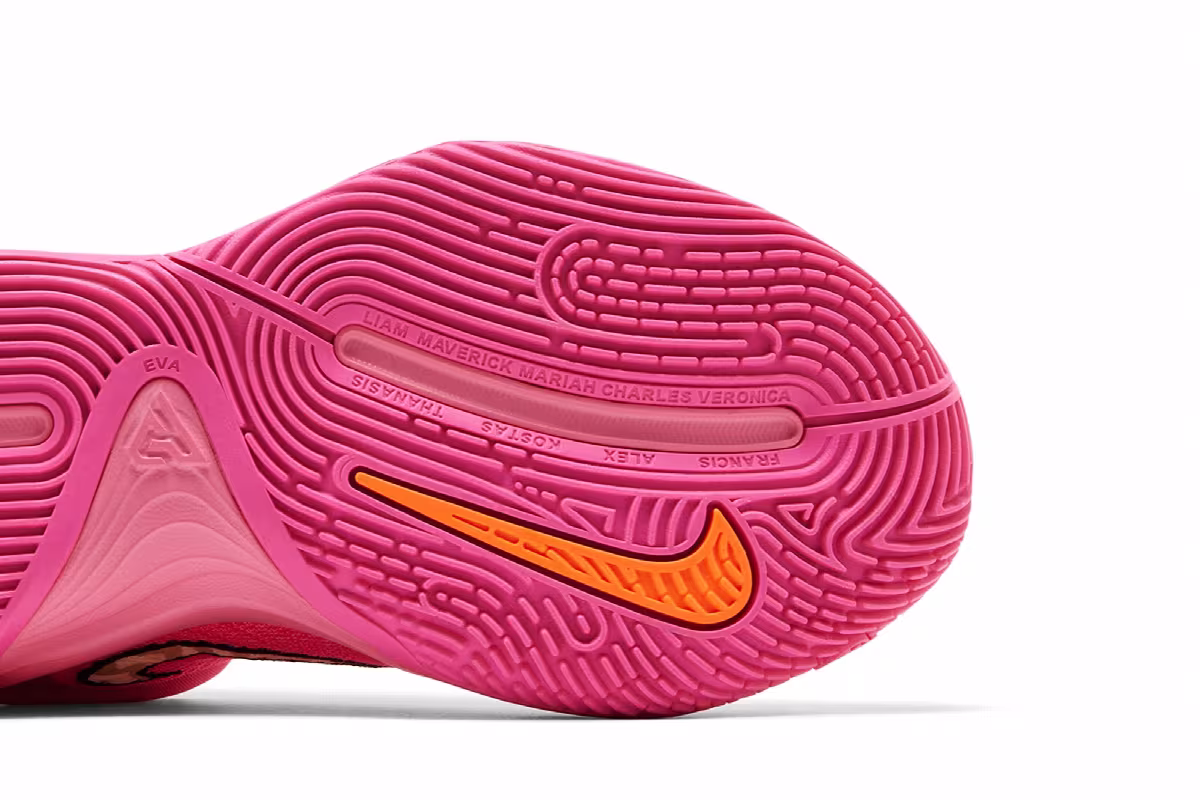 Nike Giannis Immortality 4 Hyper Pink/Pinksicle/Total Orange/Citron Tint, view 6