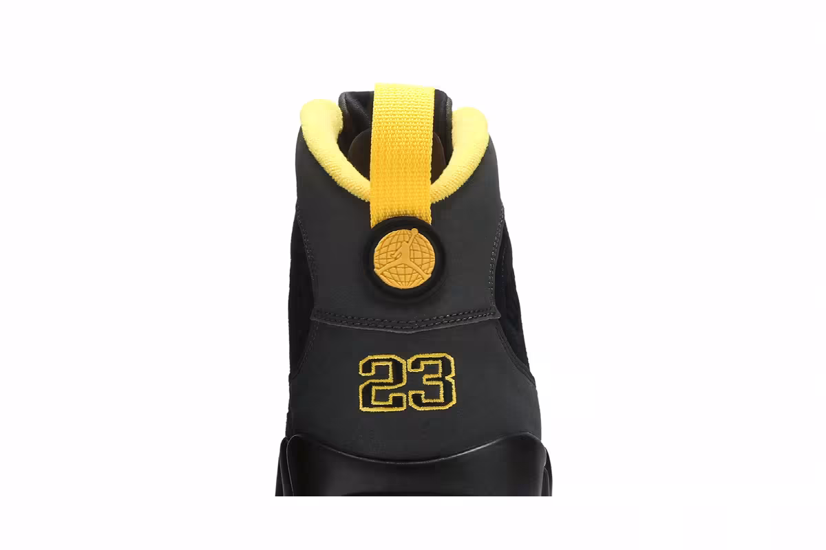 Air Jordan 9 ‘Dark Charcoal University Gold’ Dark Charcoal University Gold, view 8