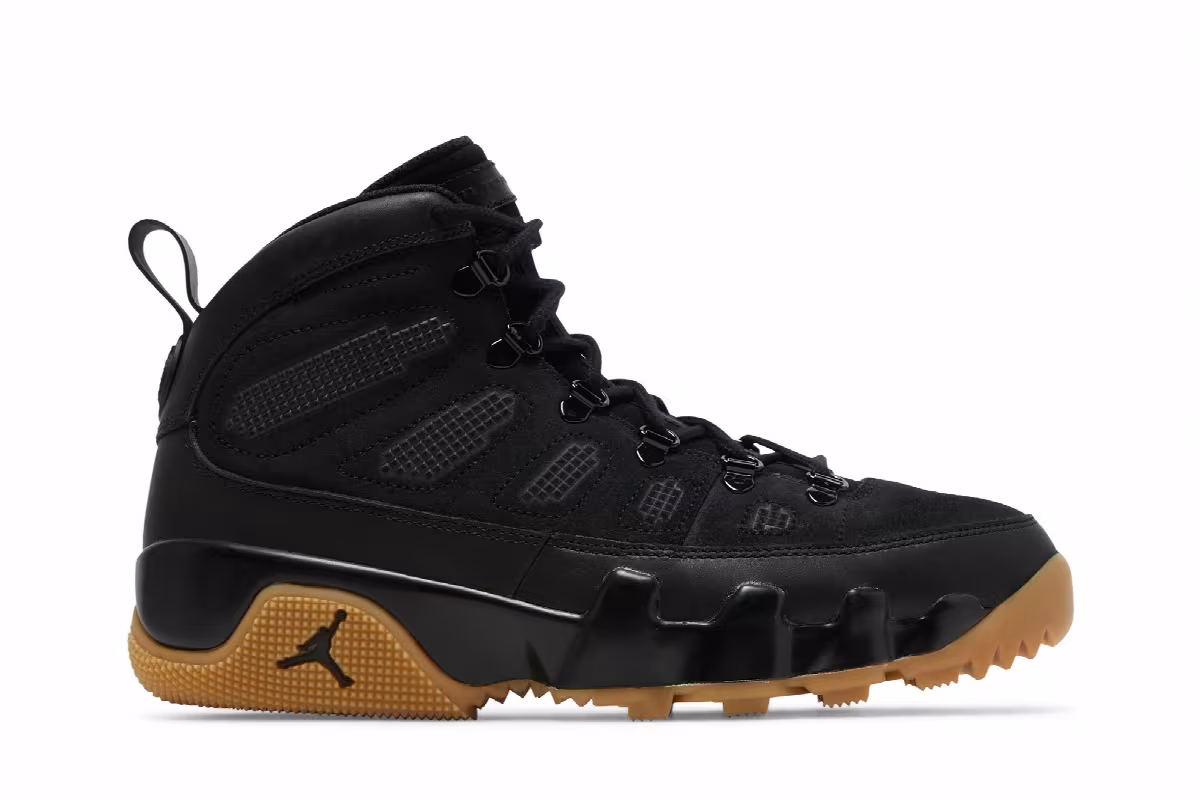 Air Jordan 9 Boot NRG Black Gum, view 2