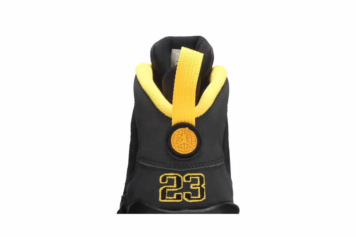 Air Jordan 9 GS Dark Charcoal University Gold, view 8