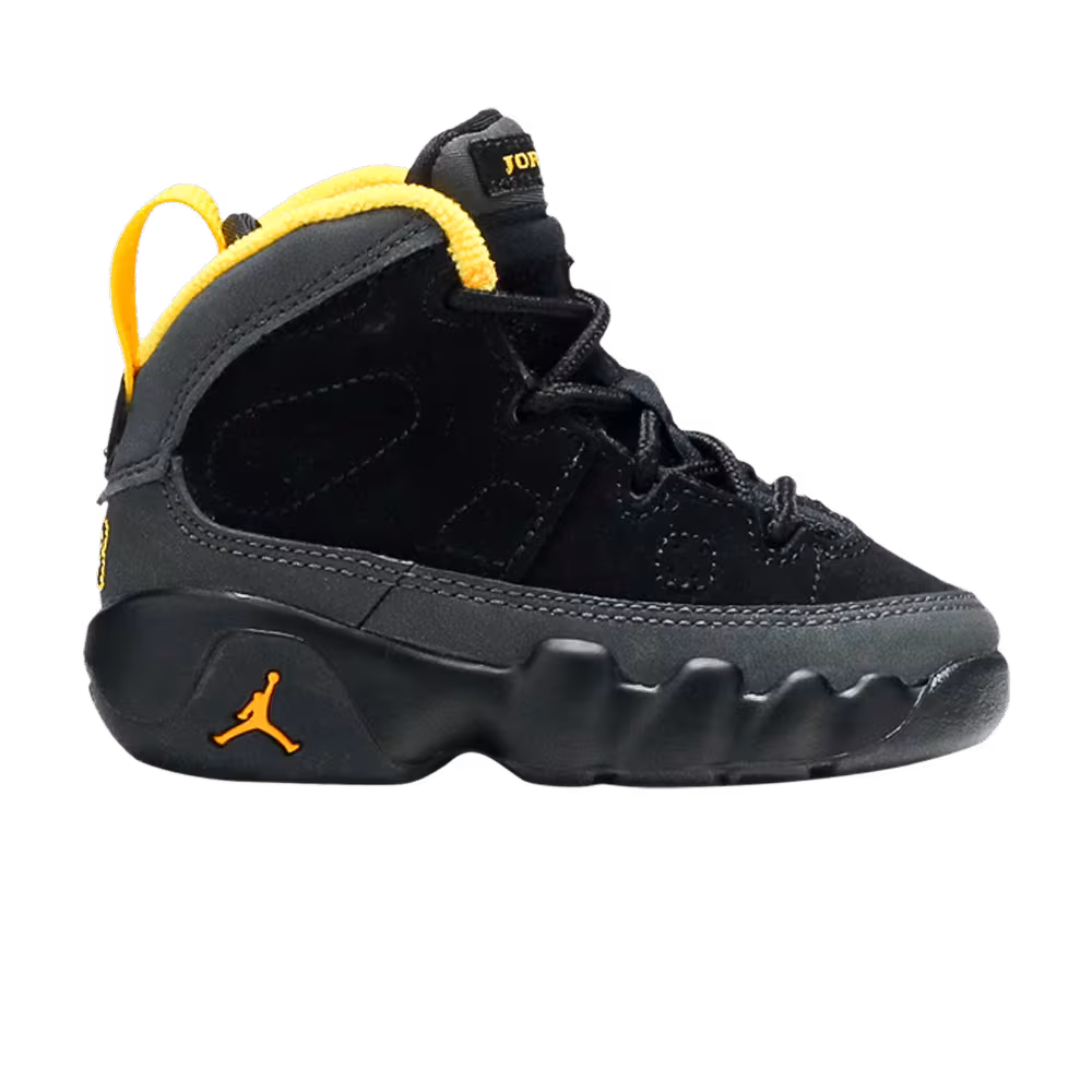 Air Jordan 9 TD Dark Charcoal University Gold