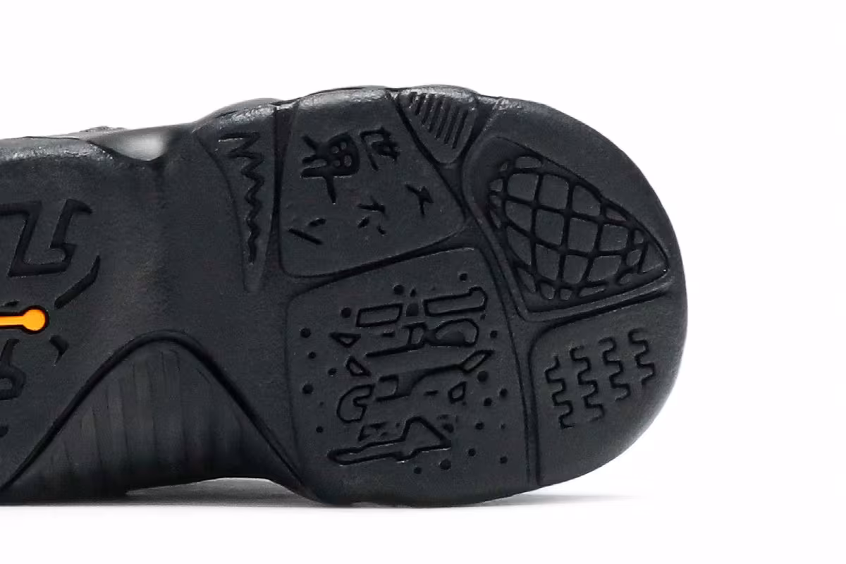 Air Jordan 9 TD Dark Charcoal University Gold, view 6