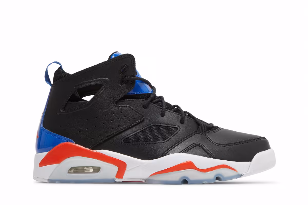 Air Jordan Flight Club 91 Black Royal Orange, view 2