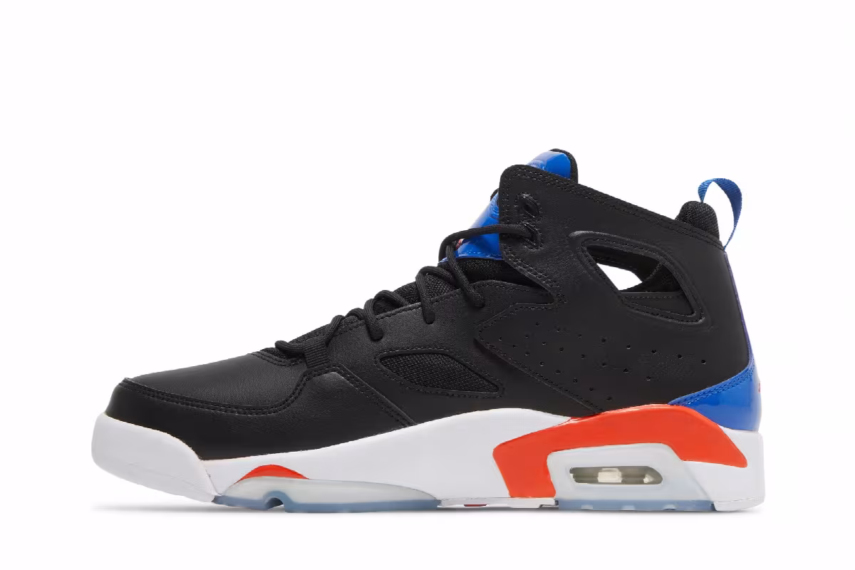 Air Jordan Flight Club 91 Black Royal Orange, view 4