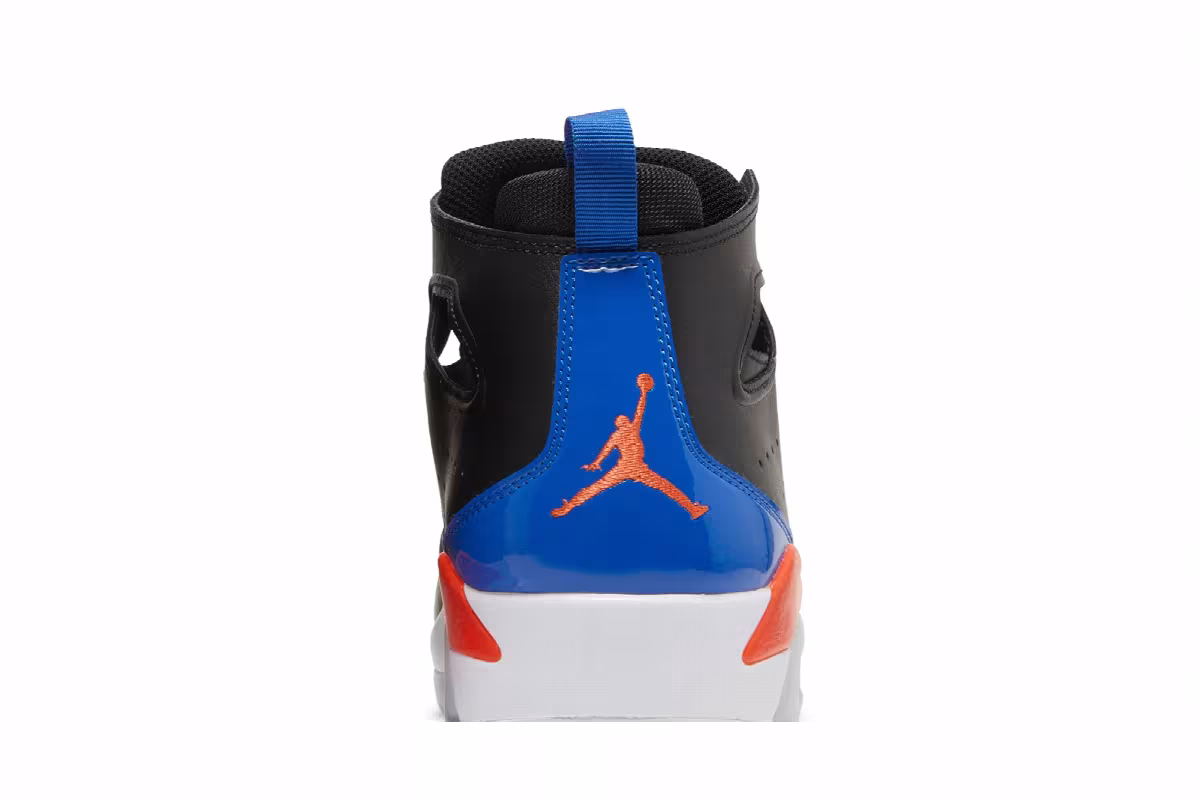 Air Jordan Flight Club 91 Black Royal Orange, view 8