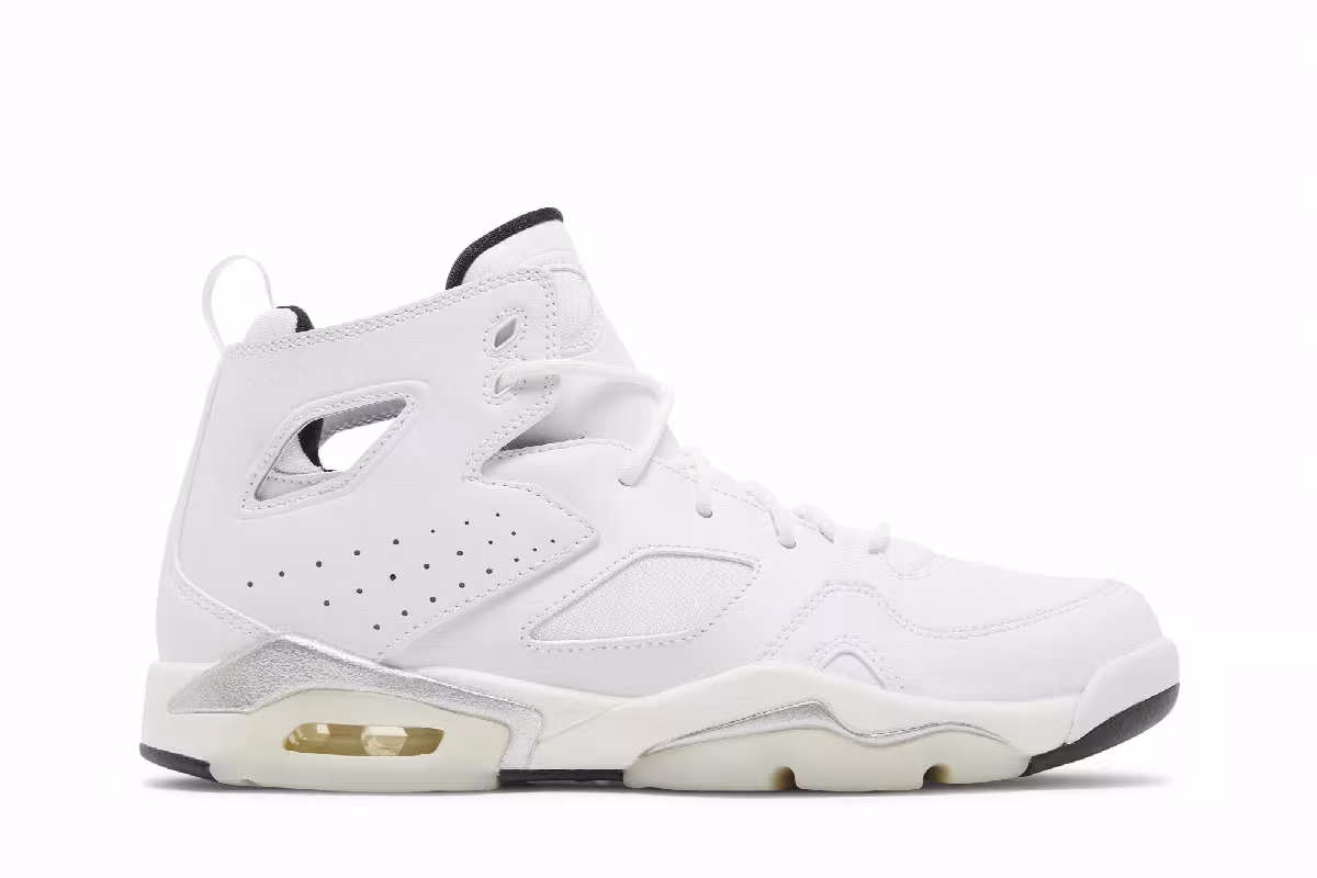 Air Jordan Flight Club 91 GS White, view 2