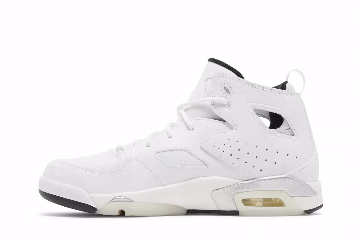 Air Jordan Flight Club 91 GS White, view 4