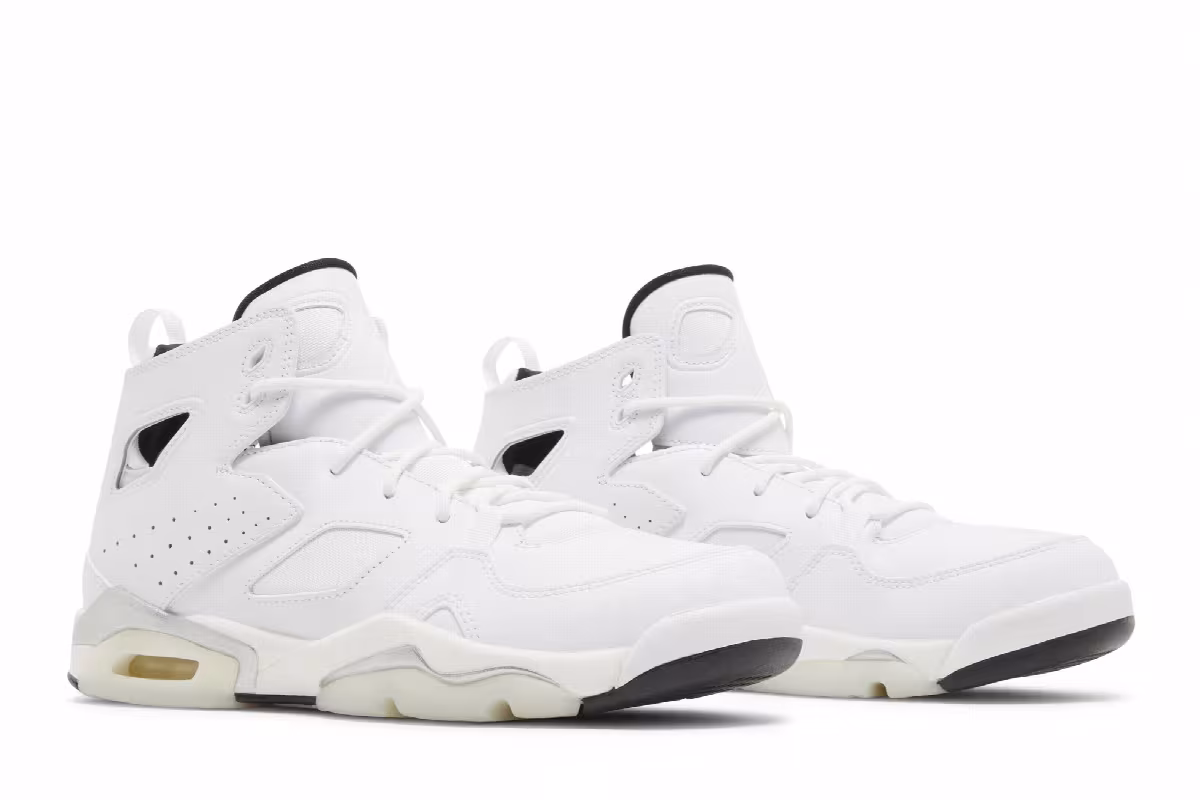 Air Jordan Flight Club 91 GS White, view 9