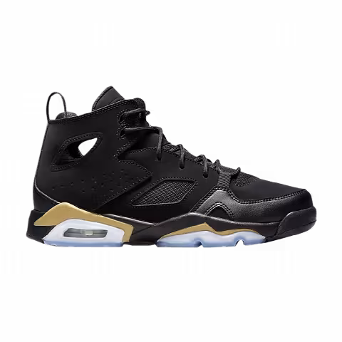 Air Jordan Flight Club 91 GS 'Black Metallic Gold'