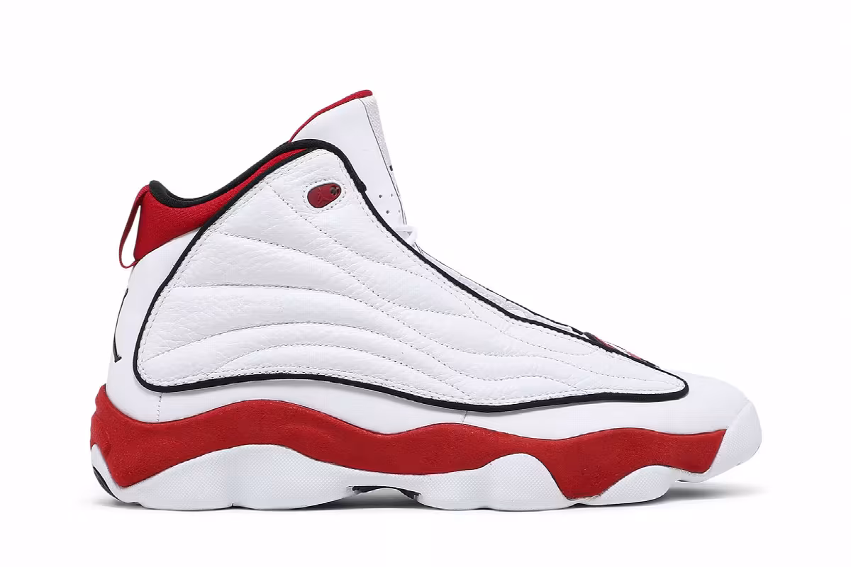 Air Jordan Pro Strong White Gym Red, view 2