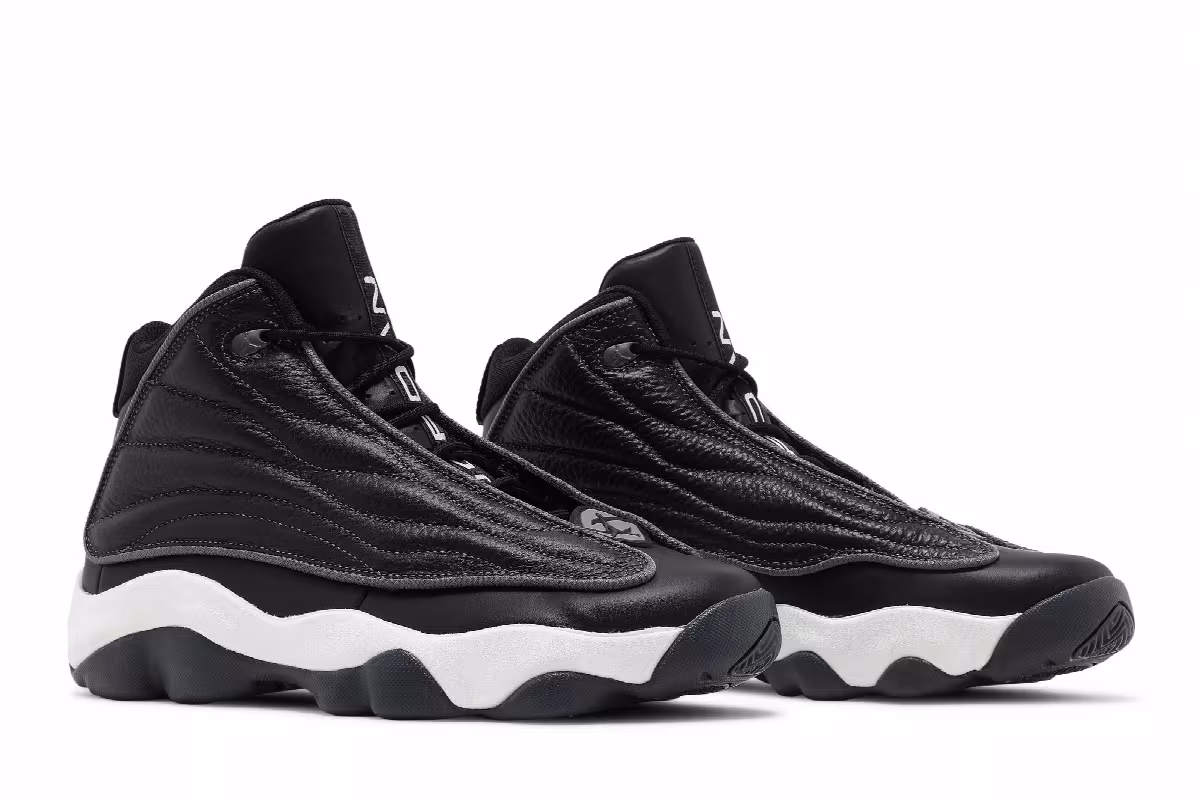 Air Jordan Pro Strong Black White, view 9
