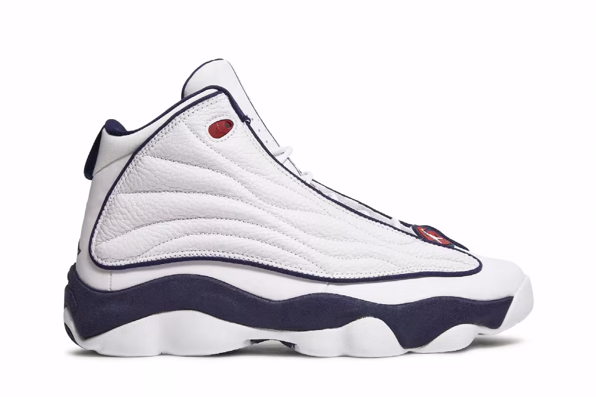 Air Jordan Pro Strong White Midnight Navy, view 2