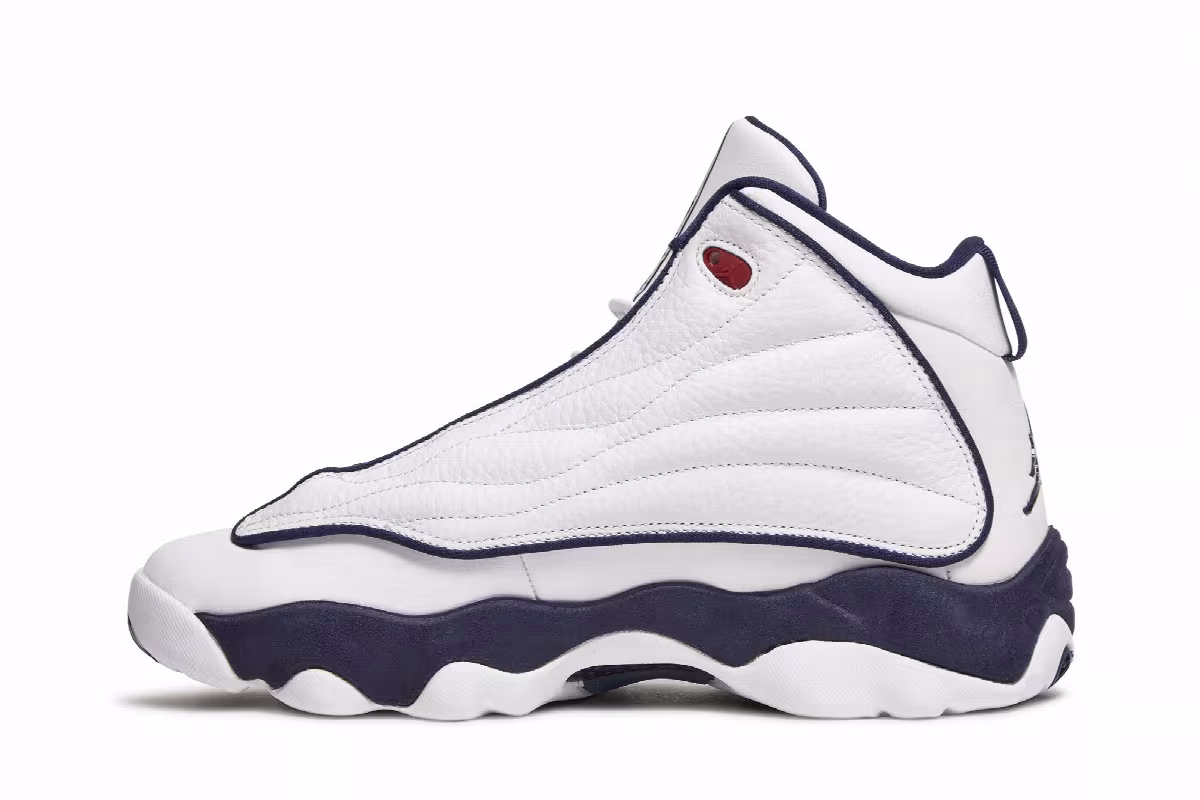 Air Jordan Pro Strong White Midnight Navy, view 4