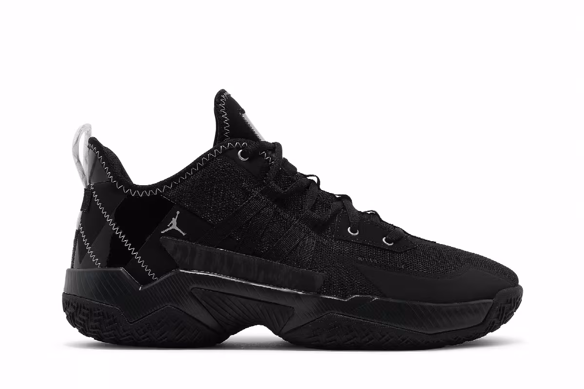 Air Jordan One Take 2 Black Metallic Silver, view 2