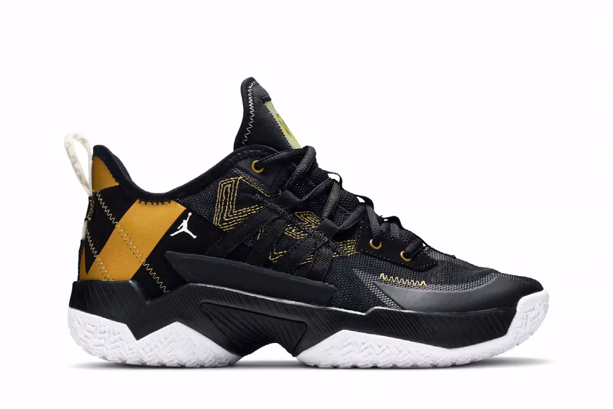 Air Jordan One Take 2 Black Metallic Gold, view 2