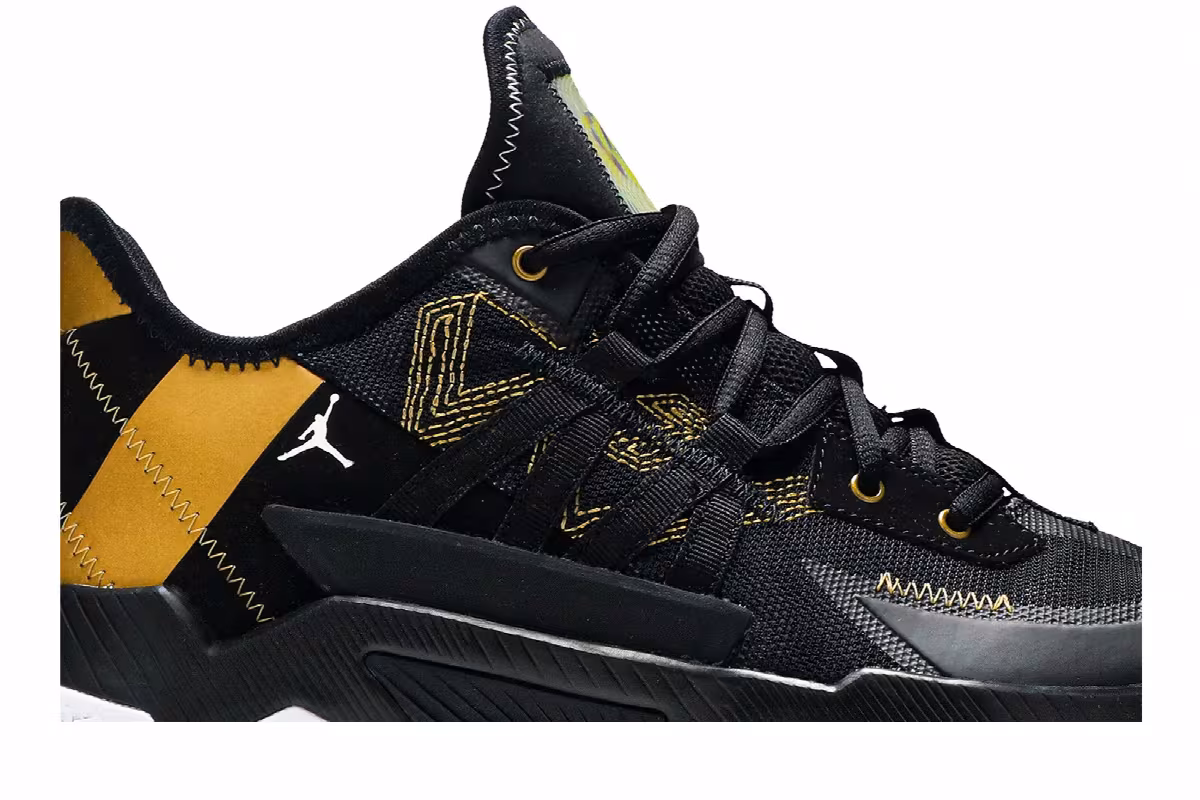 Air Jordan One Take 2 Black Metallic Gold, view 3