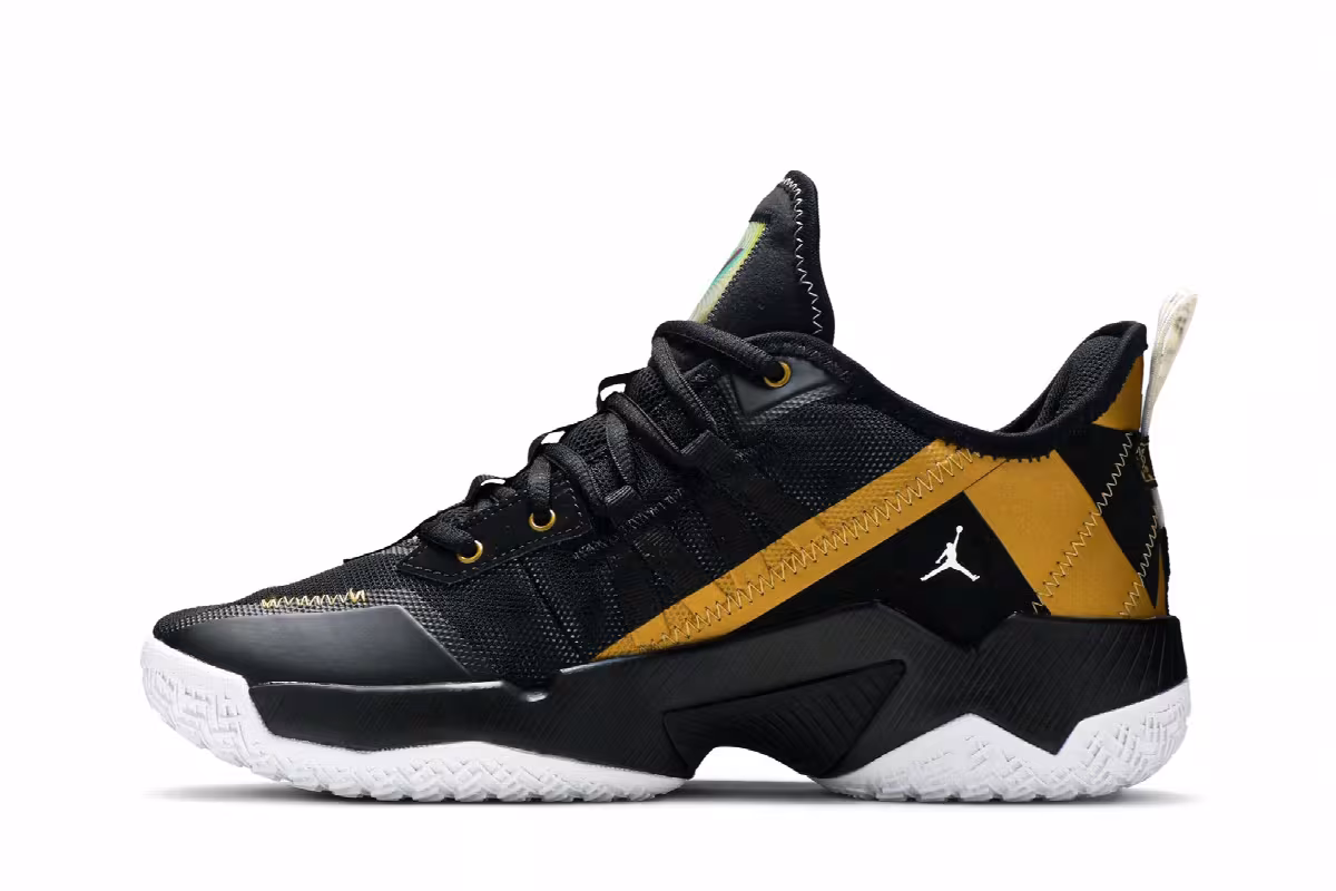 Air Jordan One Take 2 Black Metallic Gold, view 4