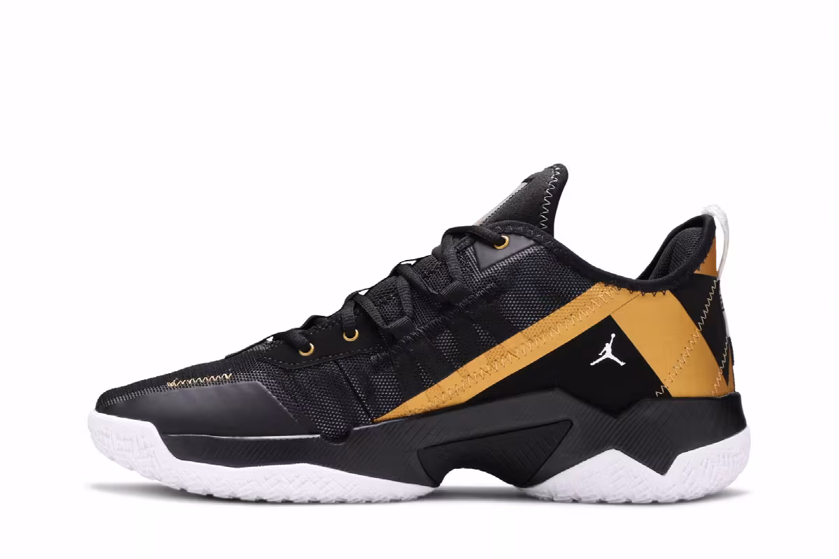 Air Jordan One Take 2 PF Black Metallic Gold, view 4