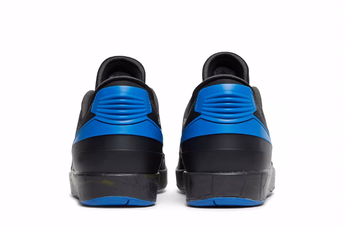 Off-White x Air Jordan 2 Low SP Black Varsity Royal, view 7