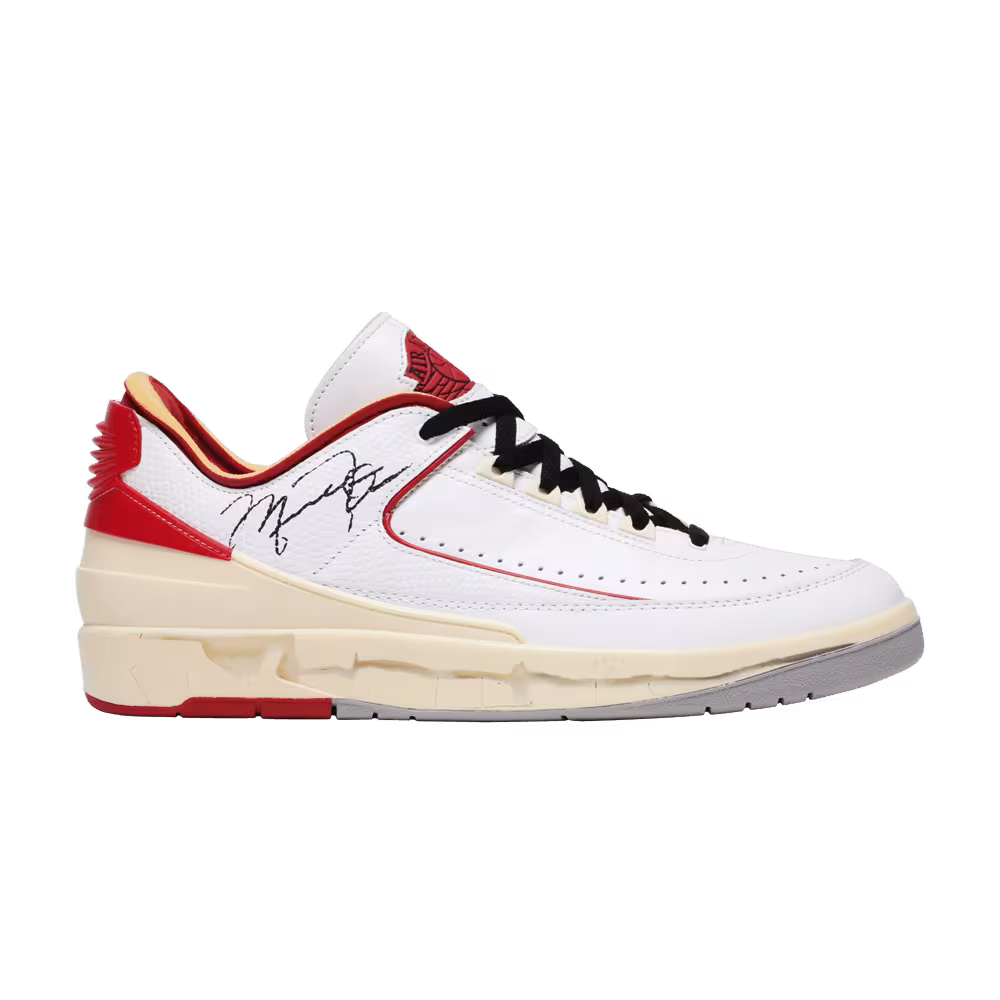 Off-White x Air Jordan 2 Low SP White Varsity Red