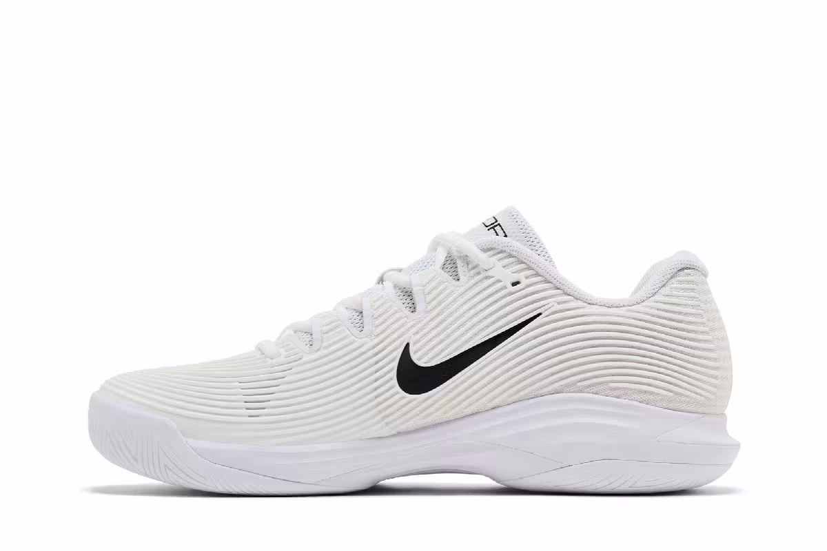 NikeCourt Air Zoom Vapor 12 HC White Black, view 4