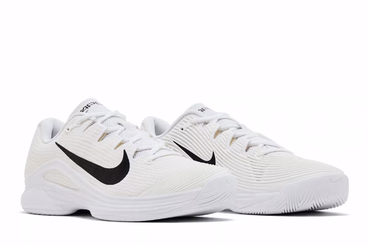 NikeCourt Air Zoom Vapor 12 HC White Black, view 9