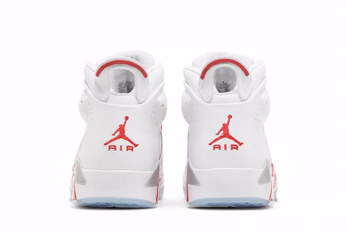 Air Jordan 6-17-23 White Fire Red, view 7