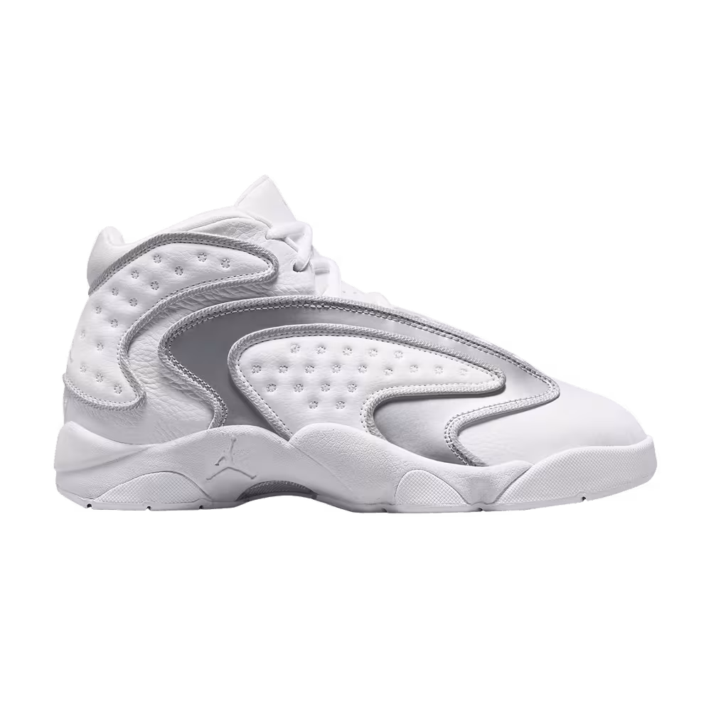 Women's Air Jordan OG White Metallic Silver
