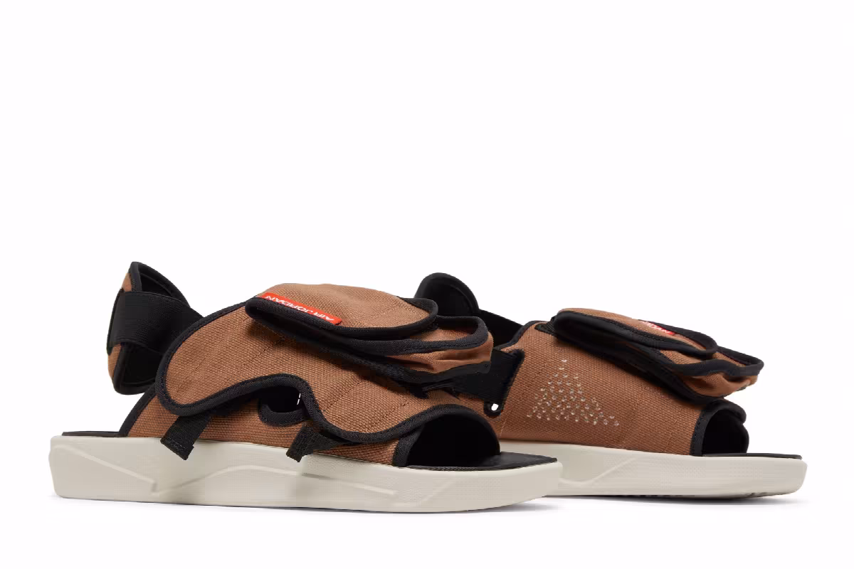 Air Jordan LS Slide Archaeo Brown, view 9
