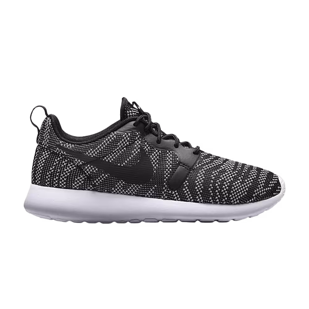 Nike Women's Roshe Run Knit Jaqcuard White & Black