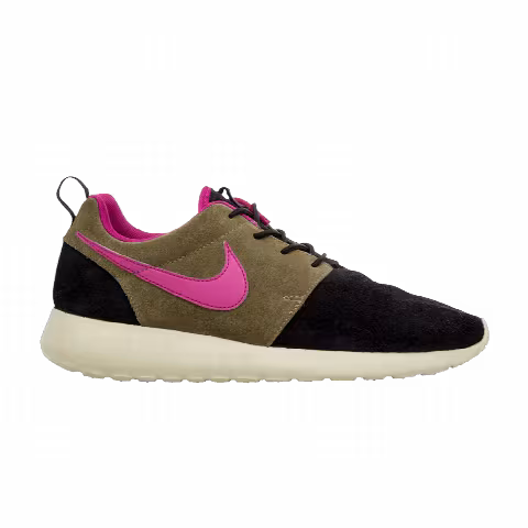 Nike Wmns Rosherun Leather 'Black Rave Pink'