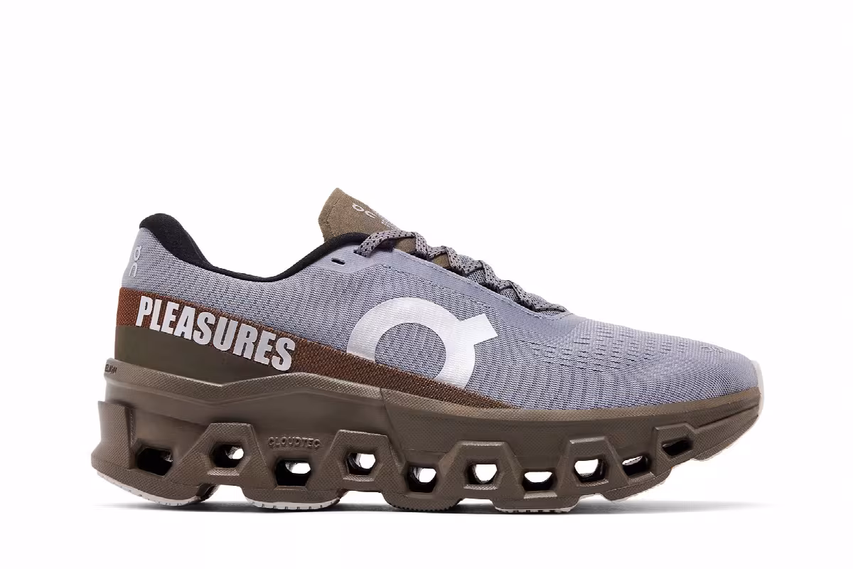 The Loop Running Supply x Pleasures x Women's Cloudmonster 2 Mist Olive, view 2