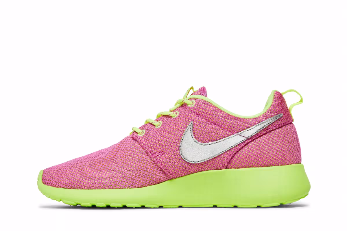Nike Roshe Run GS Red Violet Volt, view 4