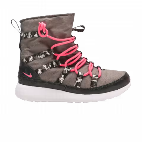 Nike Roshe Run High SneakerBoot GS 'Iron Green Pink'