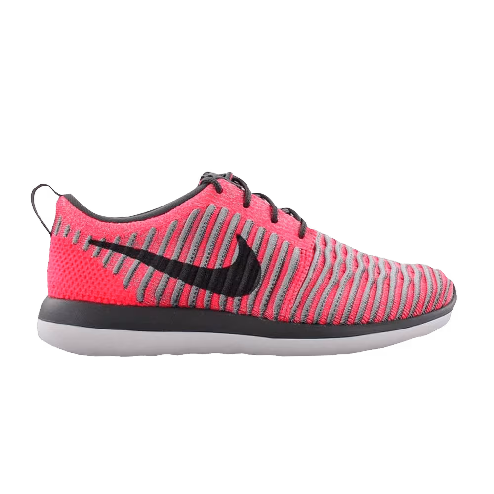 Nike Roshe Two Flyknit GS Hot Punch Dark Grey